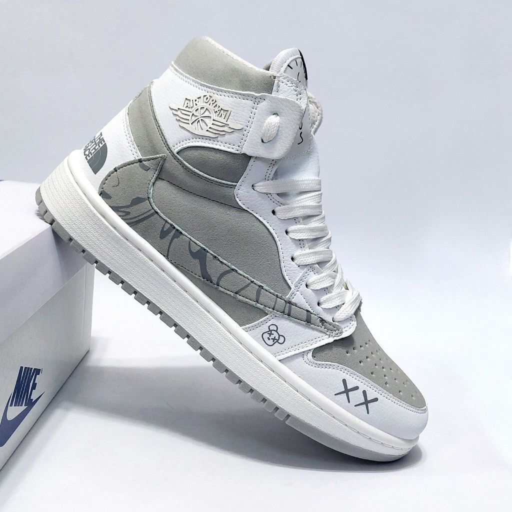 خرید انلاین کتانی ساقدار نایک جردن تراویس طرح جدید نورث فیس Nike Jordan Travis