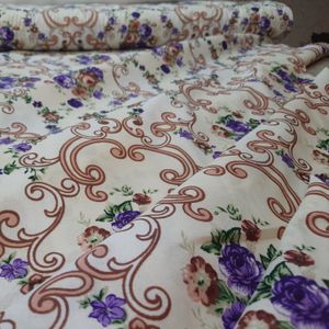 فروش اینترنتی یک متر پارچه ملحفه ای مدل گل رز عرض دو متر