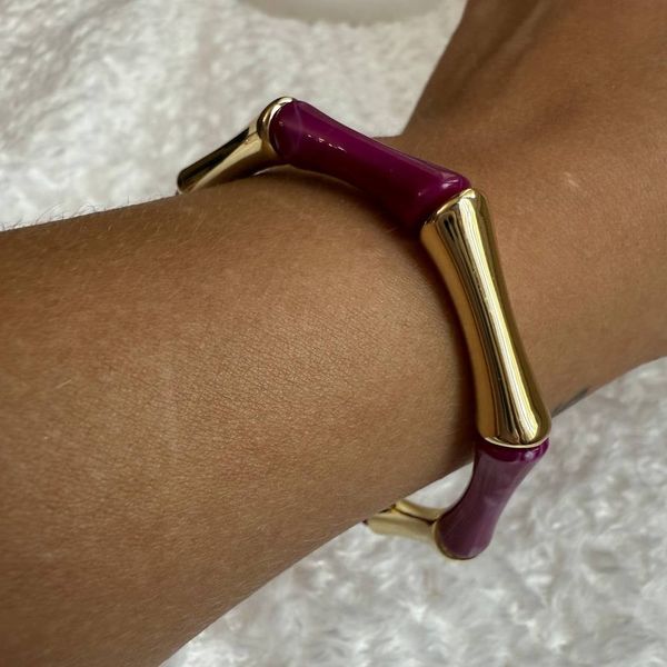 دستبند کشی رزینی بامبو طرح زارا