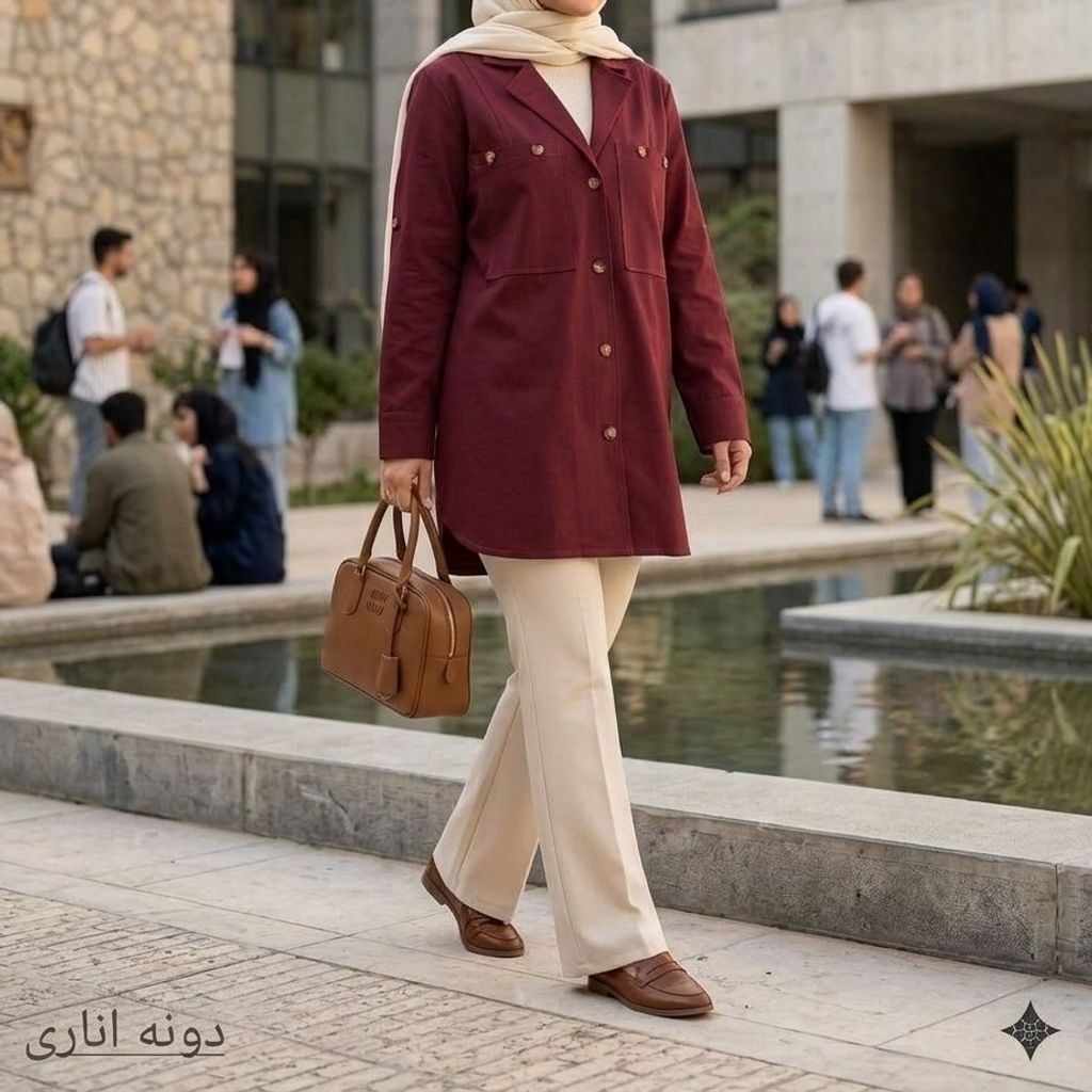 مشخصات مانتو زنانه لینن مدل آریسا