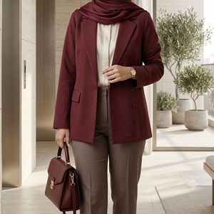 خرید انلاین کت زنانه لینن مدل الی تا سایز 54