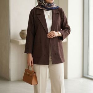 کت زنانه لینن مدل آتریسا