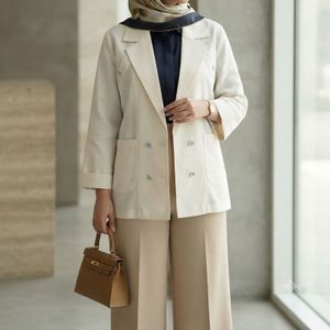 خرید اینترنتی کت زنانه لینن مدل آتریسا