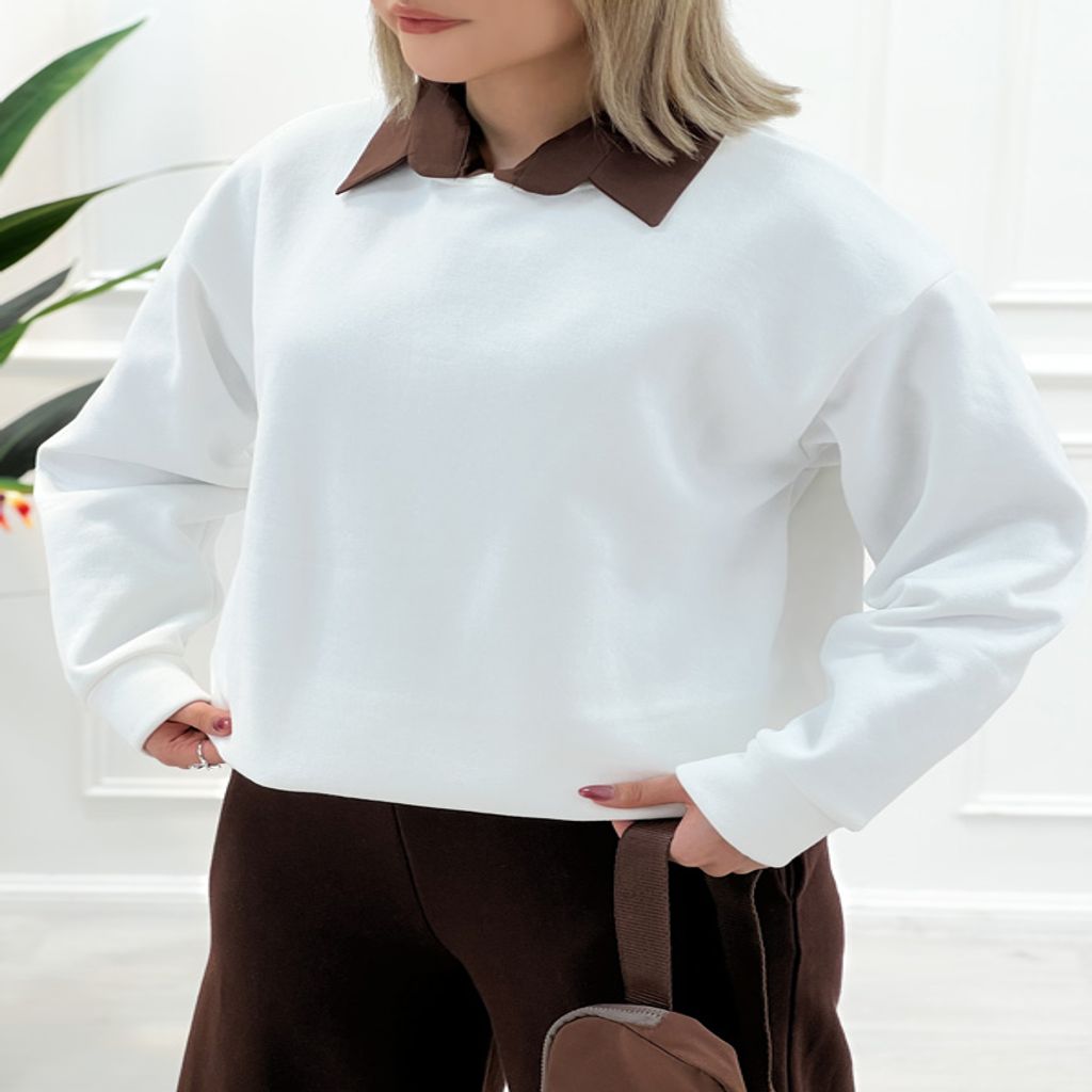 خرید اینترنتی قیمت بلوز دورس یقه گرد زنانه