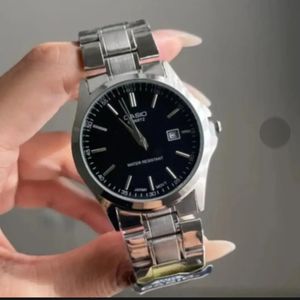 ساعت مچی بند استیل CASIO | ساعت کاسیو تاریخ شمار