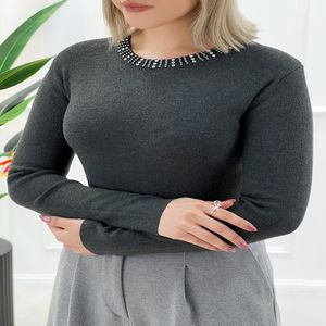 خرید اینترنتی قیمت گپ جذب یقه نگینی زنانه ریزبافت