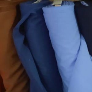 پارچه تترون لباسی عرض 90 رنگ سورمه ای
