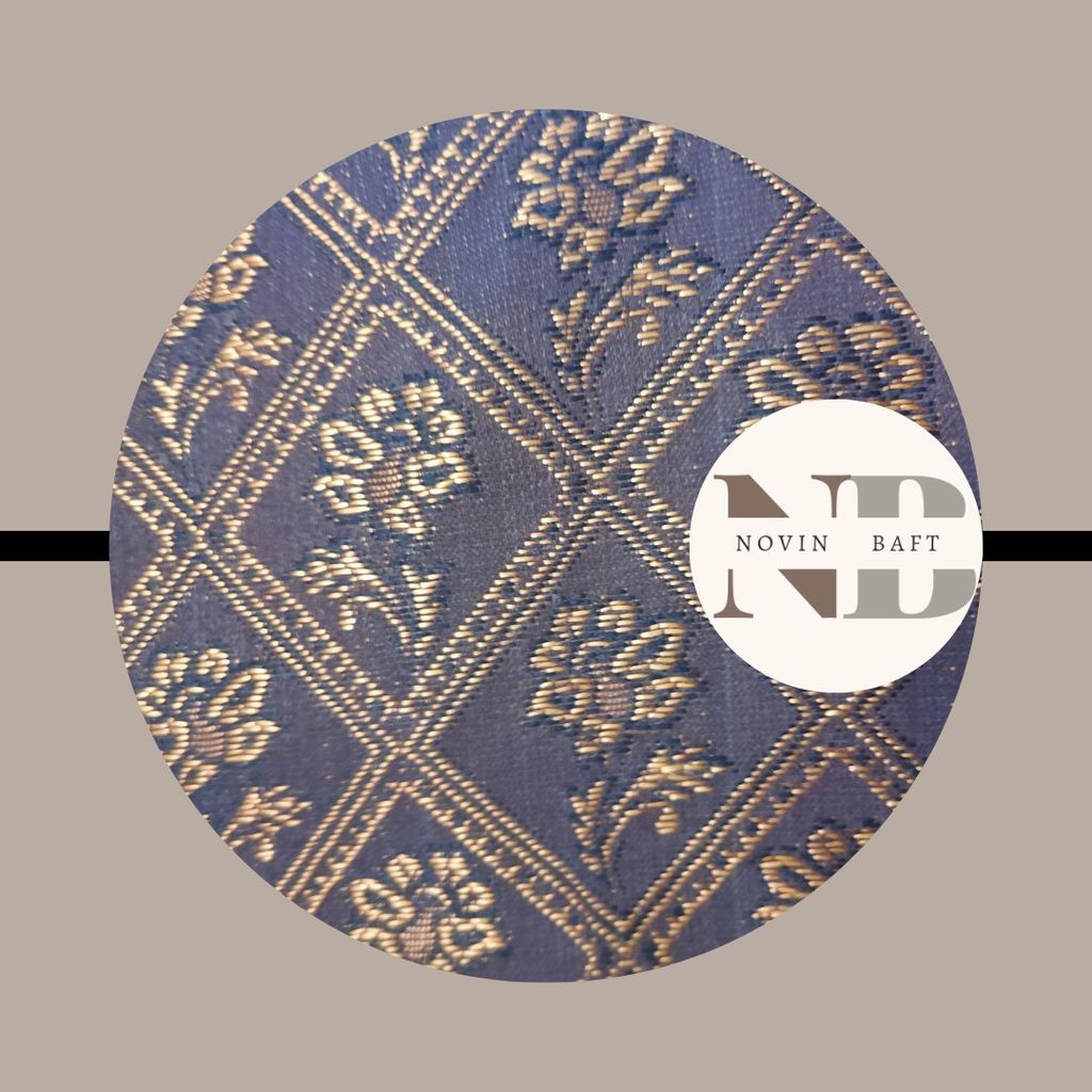 فروش اینترنتی یک متر پارچه پرده ای مدل گل طوبی عرض 2 متر