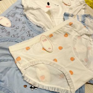 فروش اینترنتی شورت عروسکی نخی وارداتی زنانه و دخترانه بسته 5 عددی