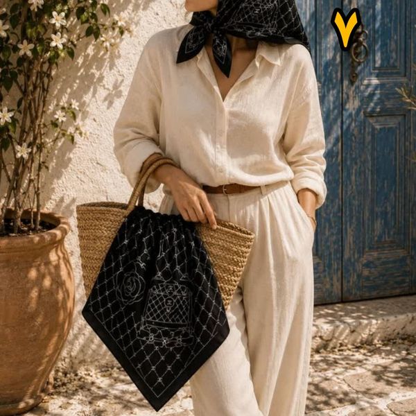 مینی اسکارف ابریشم توییل وارداتی