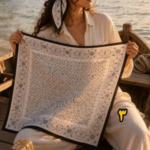 خرید اینترنتی مینی اسکارف ابریشم توییل وارداتی