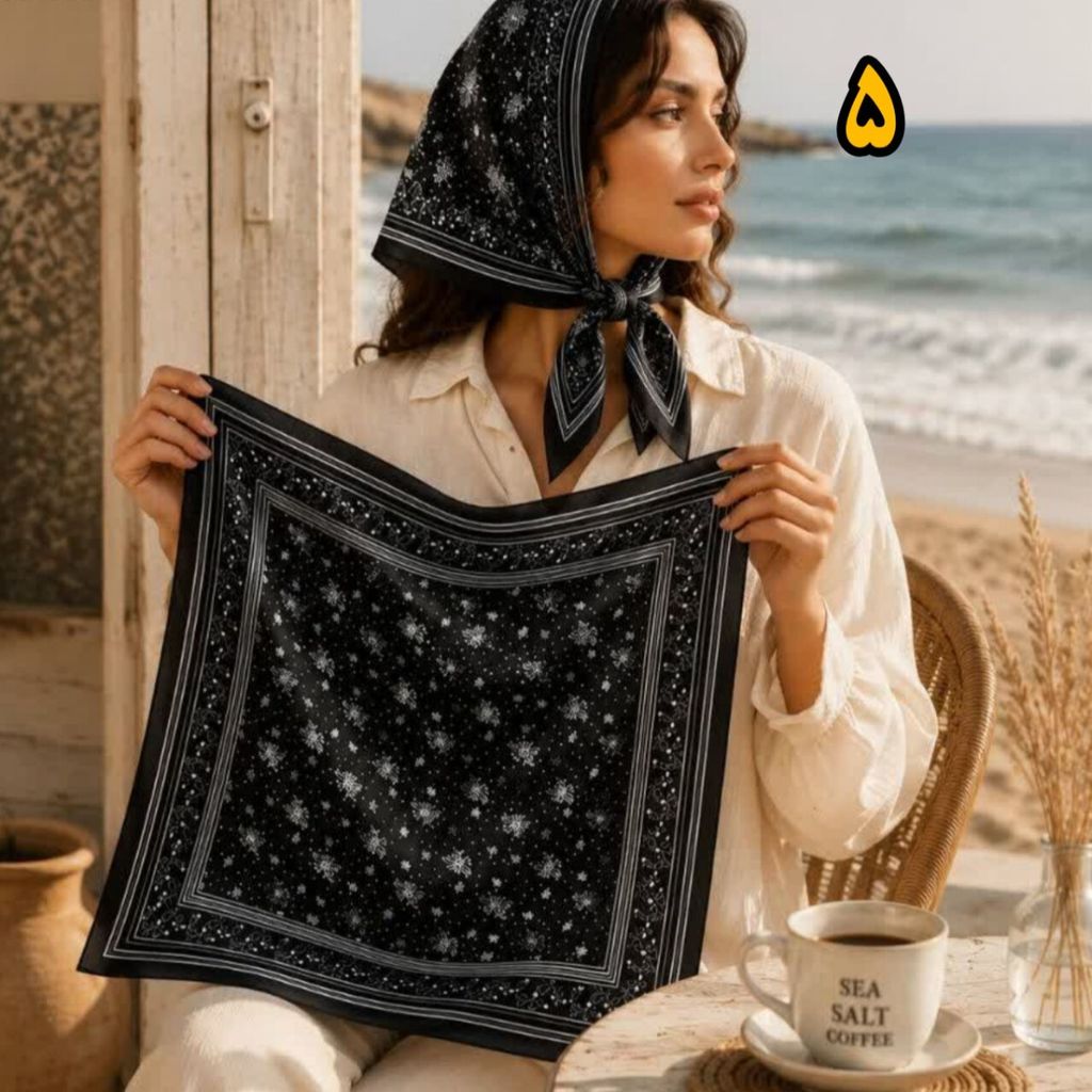 خرید آنلاین مینی اسکارف ابریشم توییل وارداتی