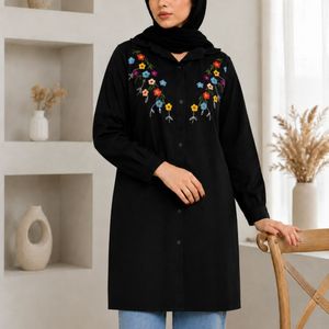 تونیک زنانه رنگ مشکی فری سایز از 40تا46