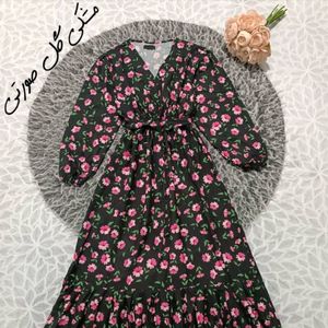 خرید اینترنتی پیراهن چین دار گلی