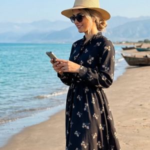 پیراهن یقه چین شیدا