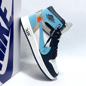 مشخصات کتانی ساقدار نایک جردن وان آف وایت آبی Nike Jordan Off White