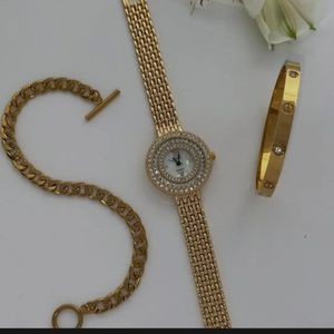 ساعت مچی زنانه هایدی قاب نگینی ضد آب