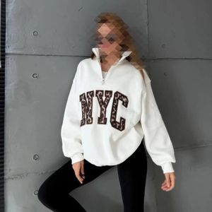 دورس نیم زیپ NYC پلنگی زنانه