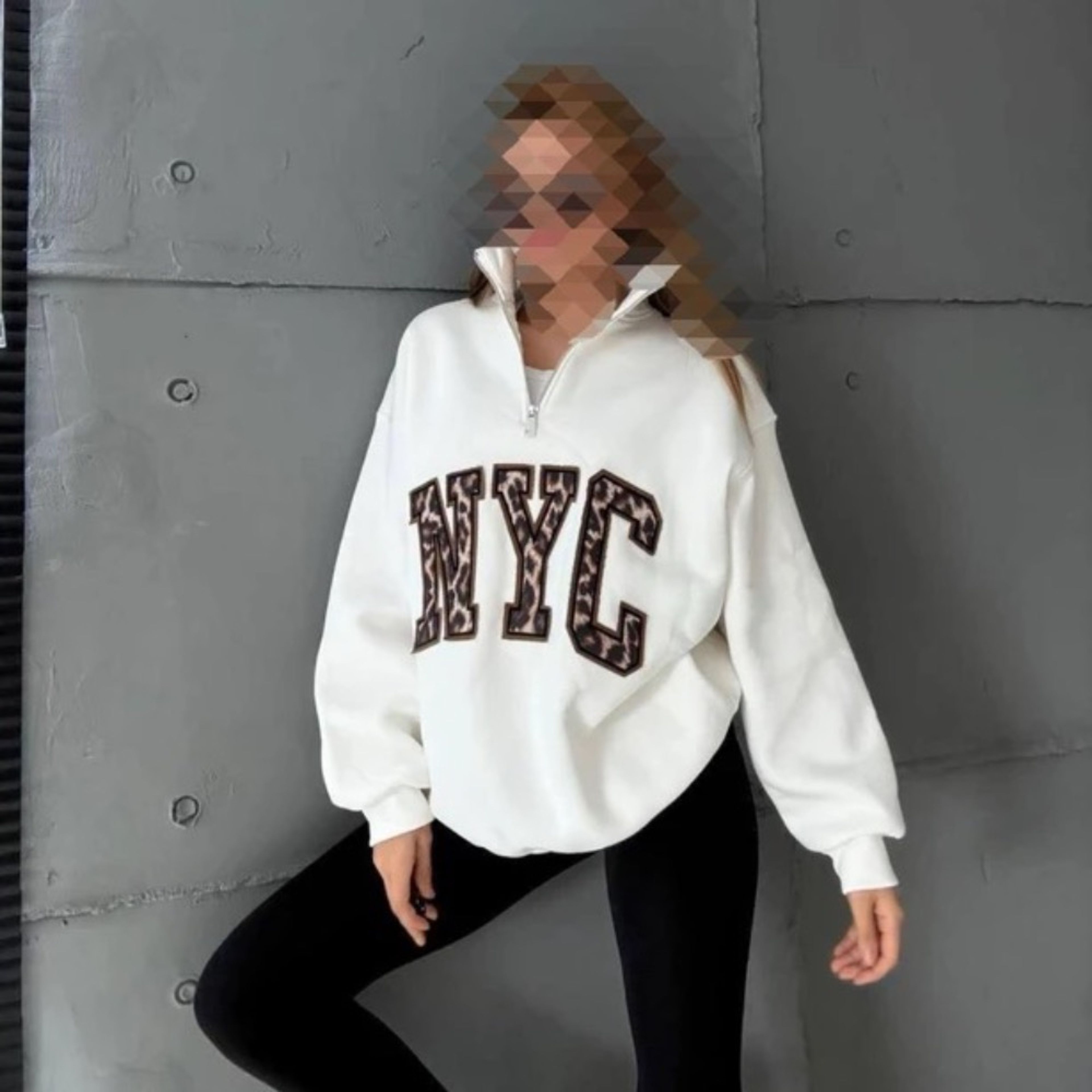 خرید انلاین دورس نیم زیپ NYC پلنگی زنانه