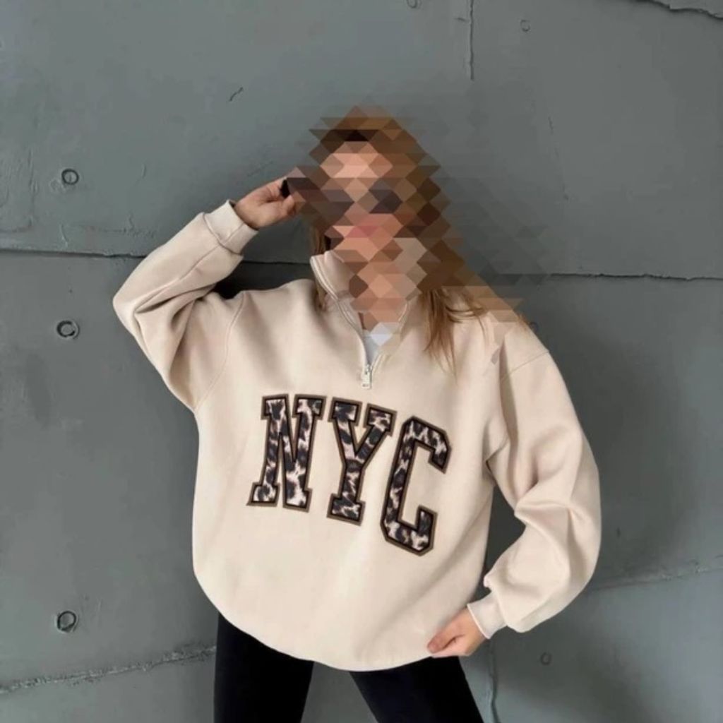 مشخصات دورس نیم زیپ NYC پلنگی زنانه