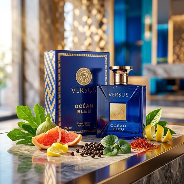 عطر ادکلن مردانه ورساچه دیلان بلو فراگرنس ورد رایحه خنک و تند و شیرین