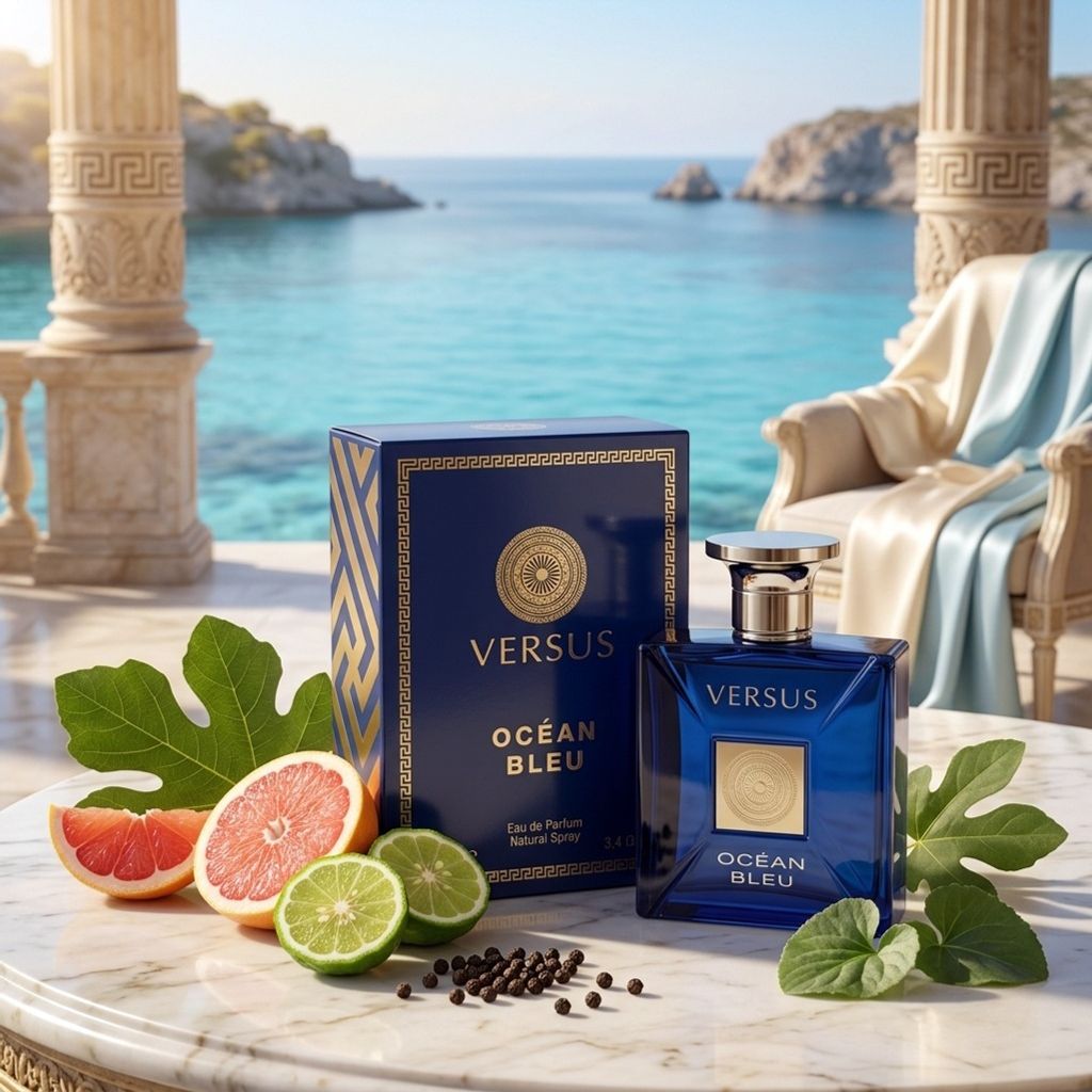 فروش اینترنتی عطر ادکلن مردانه ورساچه دیلان بلو فراگرنس ورد رایحه خنک و تند و شیرین