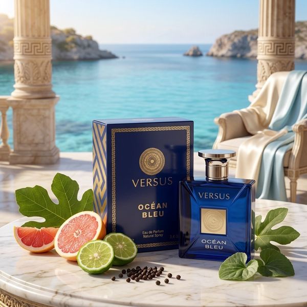عطر ادکلن مردانه ورساچه دیلان بلو فراگرنس ورد رایحه خنک و تند و شیرین