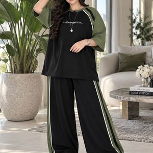 مشخصات ست اسپرت تیشرت شلوار گلکسی پنبه تن خور زیبا لطیف نرم