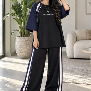 ست اسپرت تیشرت شلوار گلکسی پنبه تن خور زیبا لطیف نرم