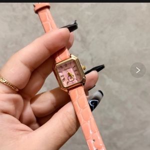 ساعت مچی زنانه BAOKE بند و صفحه صورتی