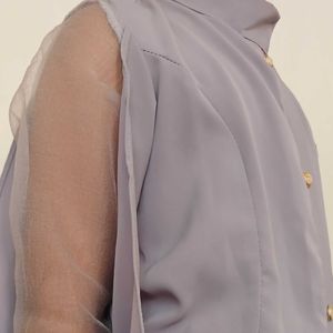 فروش اینترنتی شومیز حریر آستین بیده