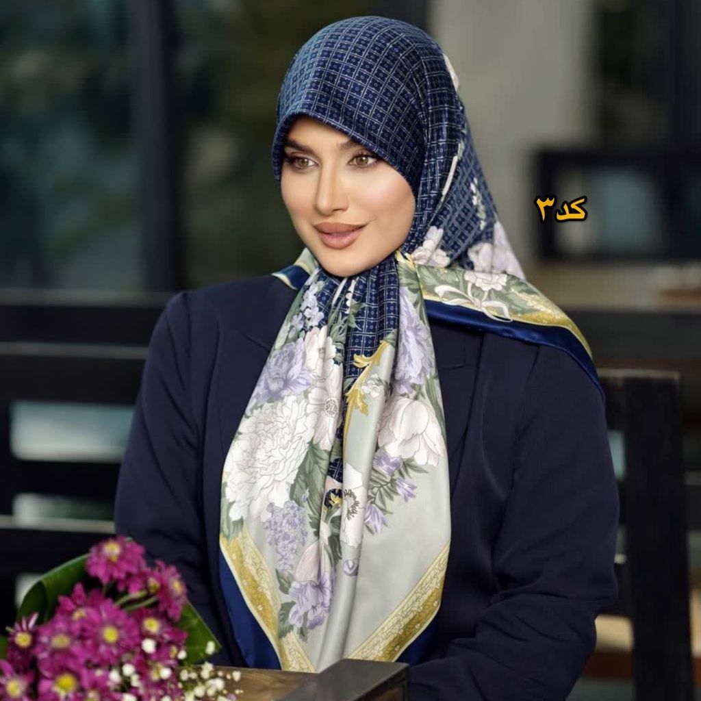 خرید آنلاین روسری ابریشم توییل برند