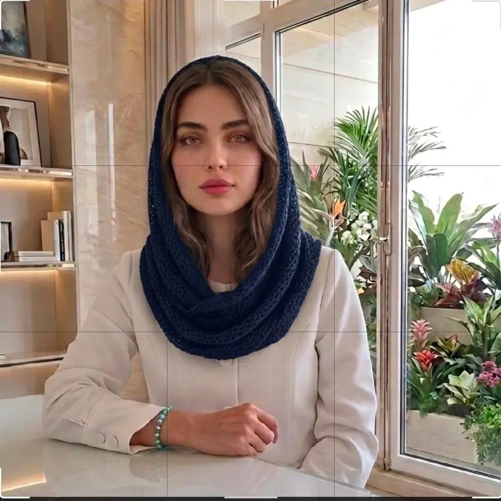 خرید اینترنتی قیمت شال رینگی پاییزی بند هودی دار رنگ مشکی سرمه ای قهوه ای سایز 80 در 50 سانتی متر