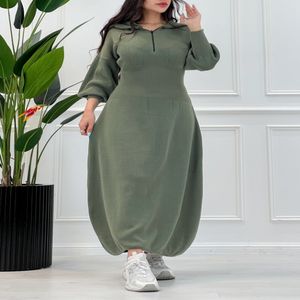 خرید اینترنتی قیمت پیراهن کمر باریک بافت نیم زیپ زنانه