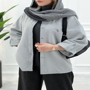 خرید اینترنتی قیمت شکت فوتر زنانه المیرا رنگ توسی مناسب استایل پاییزی