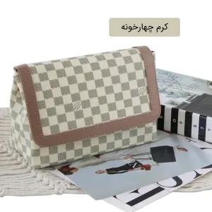 خرید اینترنتی قیمت کیف پاسپورتی چرم مصنوعی زنانه روزمره ابعاد 28 در 18 در 10 سانتیمتر