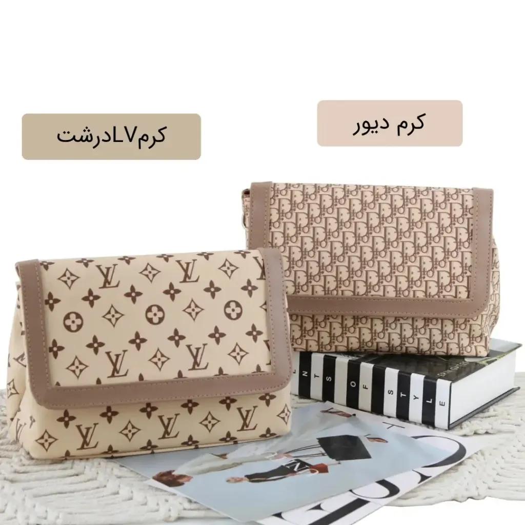 خرید اینترنتی قیمت کیف پاسپورتی چرم مصنوعی زنانه روزمره ابعاد 28 در 18 در 10 سانتیمتر