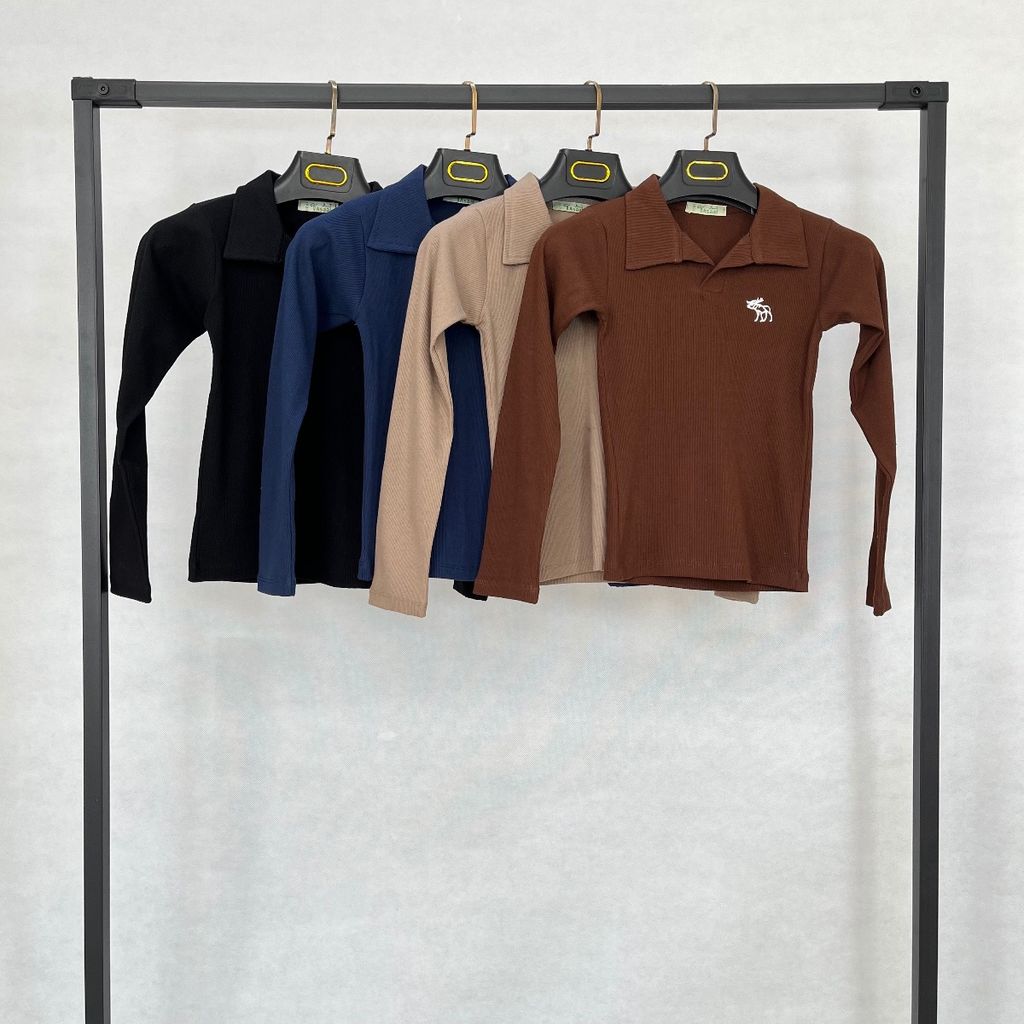 خرید اینترنتی پولوشرت Abercrombie آستین بلند