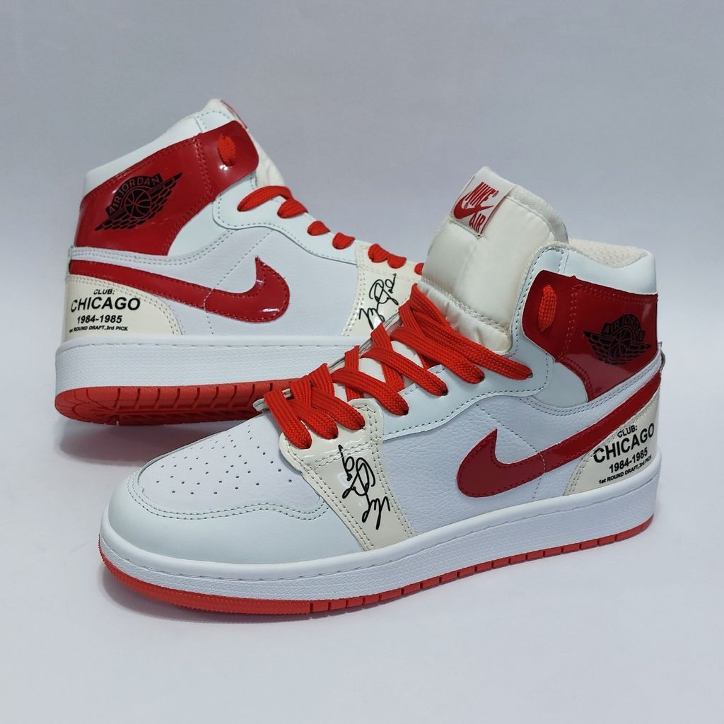 فروش اینترنتی کتانی ترند و پرطرفدار نایک جردن ساقدار طرح شیکاگو امضا Nike Jordan Chicago