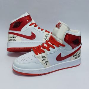 فروش اینترنتی کتانی ترند و پرطرفدار نایک جردن ساقدار طرح شیکاگو امضا Nike Jordan Chicago