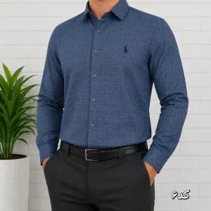 خرید اینترنتی قیمت پیراهن آستین بلند مردانه تنسل چهارخانه ریز پارچه کشی
