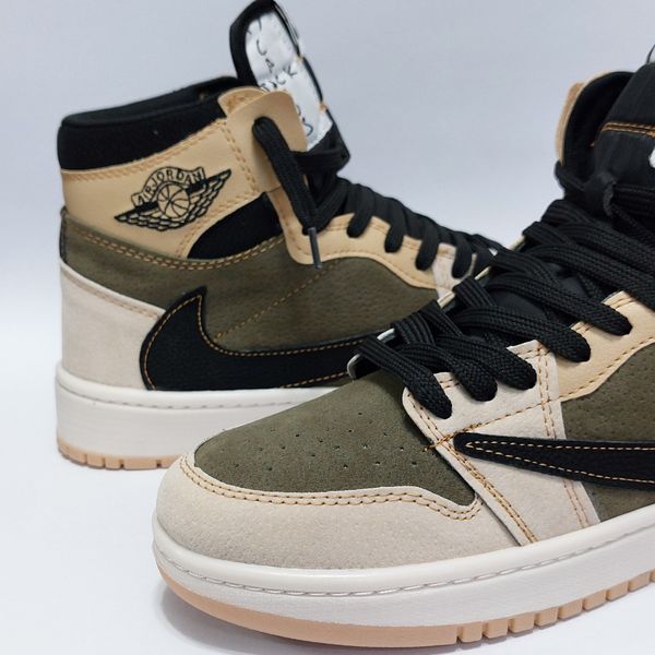 کتانی ساقدار نایک جردن تراویس کرم سبز سدری Nike Jordan Travis