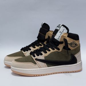 خرید اینترنتی کتانی ساقدار نایک جردن تراویس کرم سبز سدری Nike Jordan Travis