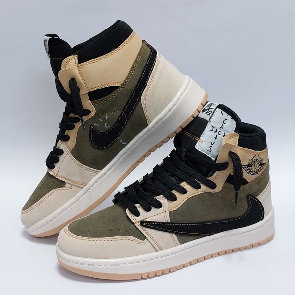 کتانی ساقدار نایک جردن تراویس کرم سبز سدری Nike Jordan Travis