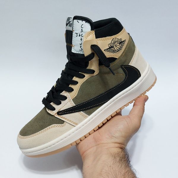 کتانی ساقدار نایک جردن تراویس کرم سبز سدری Nike Jordan Travis