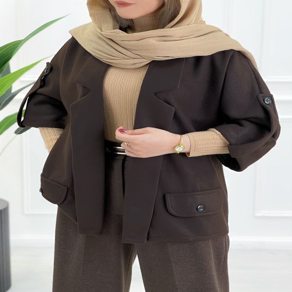 کت زنانه ژیکان پلار جلوباز