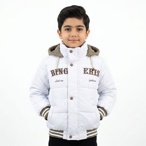کاپشن سیلیکونی پسرانه BING سفید کد 11905