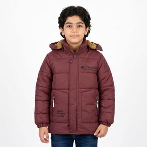 کاپشن پسرانه سلیکونی کلمبیا رنگ عنابی کد 11896