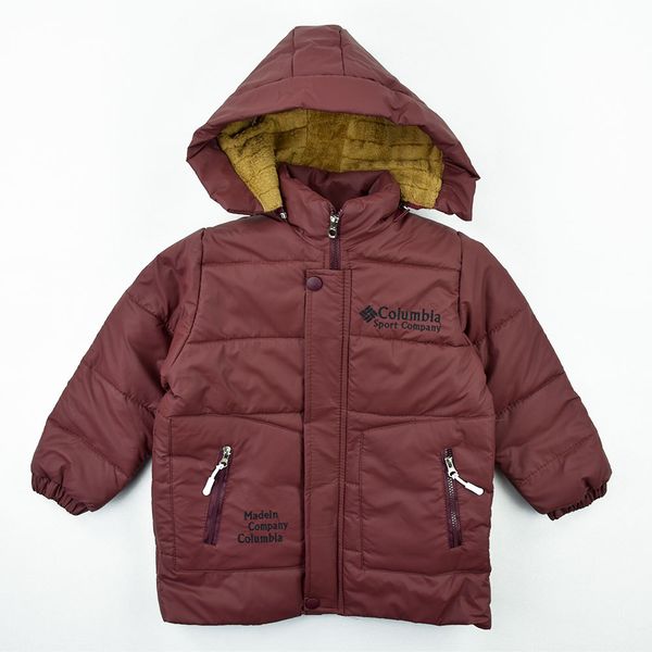 کاپشن پسرانه سلیکونی کلمبیا رنگ عنابی کد 11896