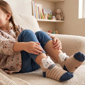 خرید اینترنتی قیمت جوراب دخترانه راه راه کد 9682